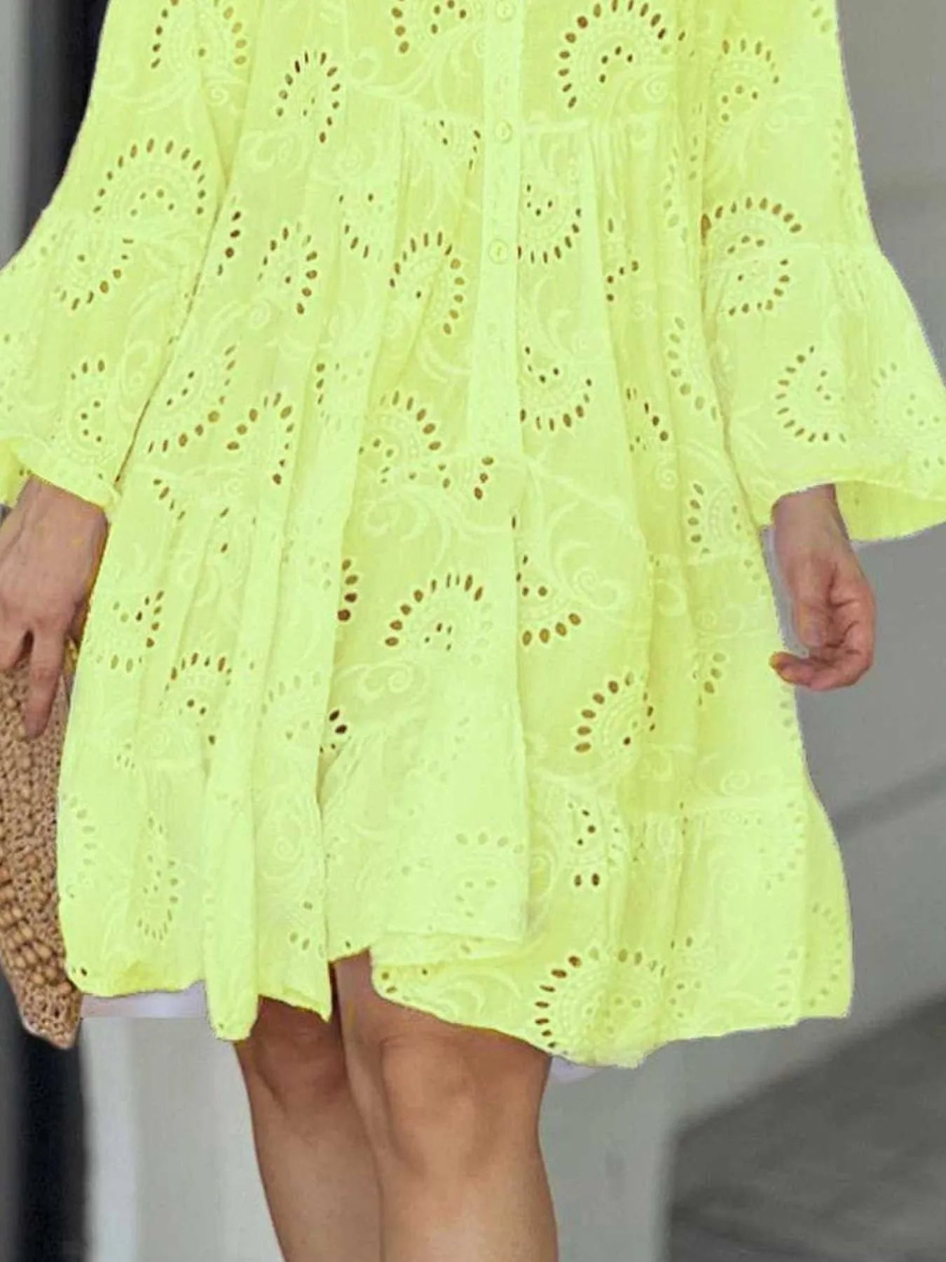 Ruffled Hem Dress - The Nicole - Tayan Dress Co.