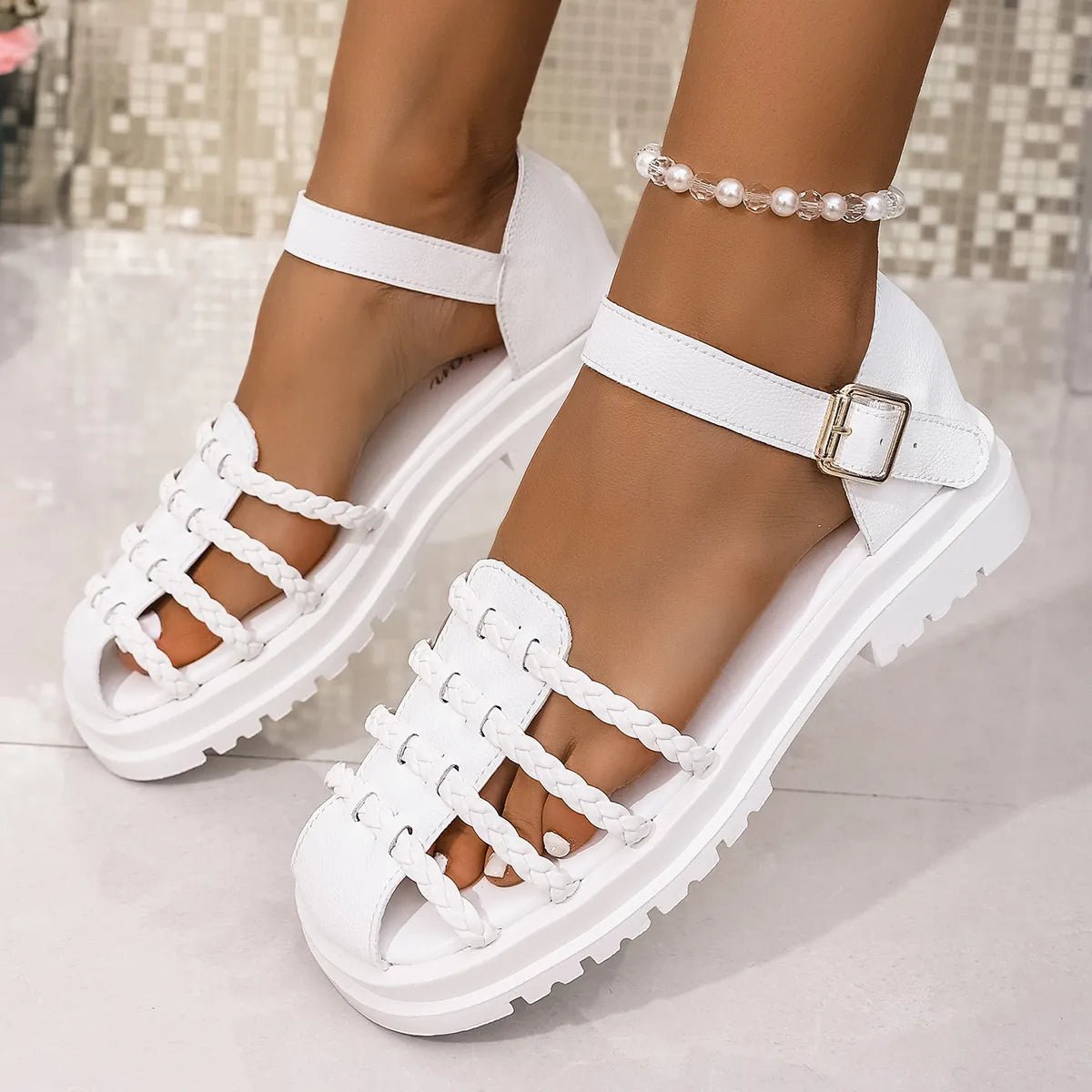 Ankle Strap Sandals - The Nicole - Tayan Dress Co.