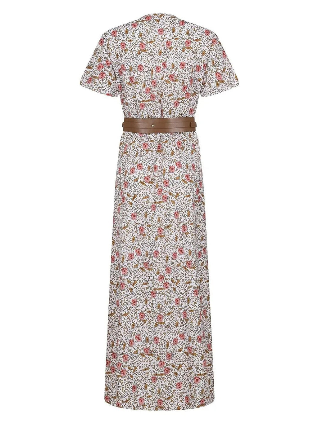 V - Neck Short Sleeve Maxi Dress - The Nicole - Tayan Dress Co.