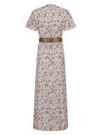 V - Neck Short Sleeve Maxi Dress - The Nicole - Tayan Dress Co.