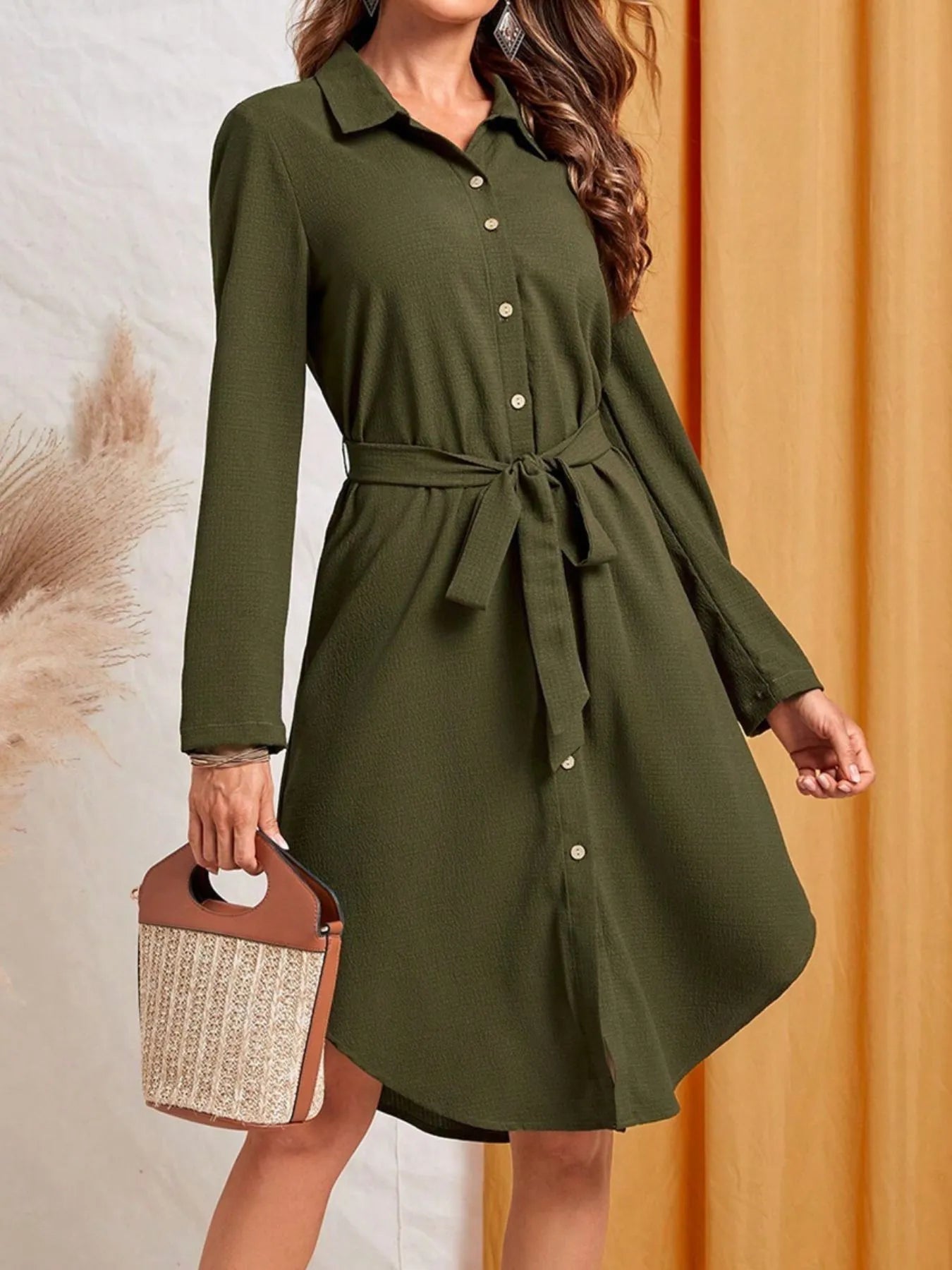 Button - Down Shirt Dress - The Nicole - Tayan Dress Co.