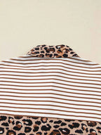 Leopard Button Up Shirt Dress