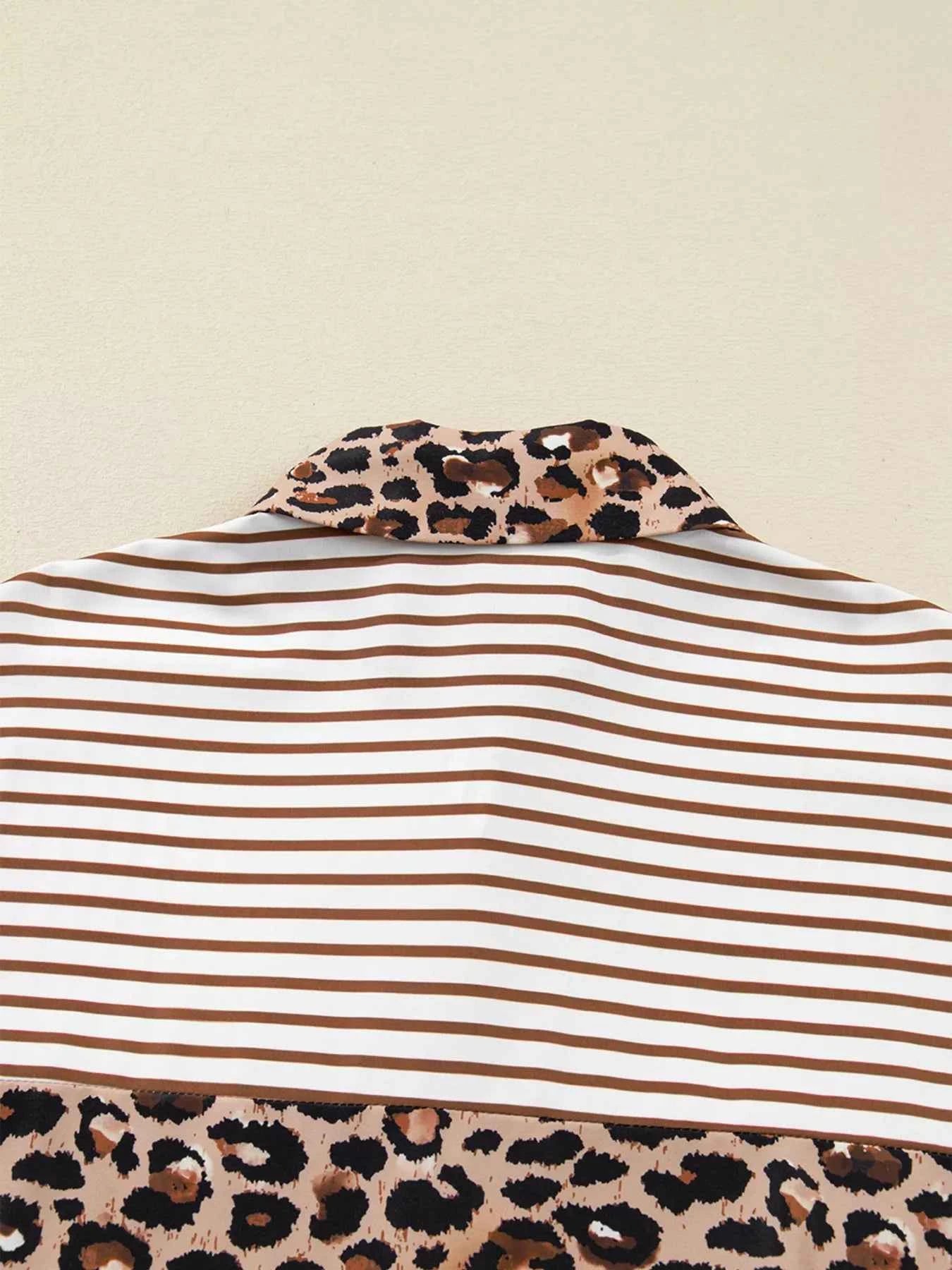 Leopard Button Up Shirt Dress