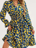 Long Sleeve Ruffle Dress - The Nicole - Tayan Dress Co.