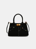 Suede Dual - Use Adjustable Strap Handbag - TNT Dress Co.