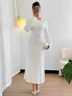 Flare Long Sleeve Dress