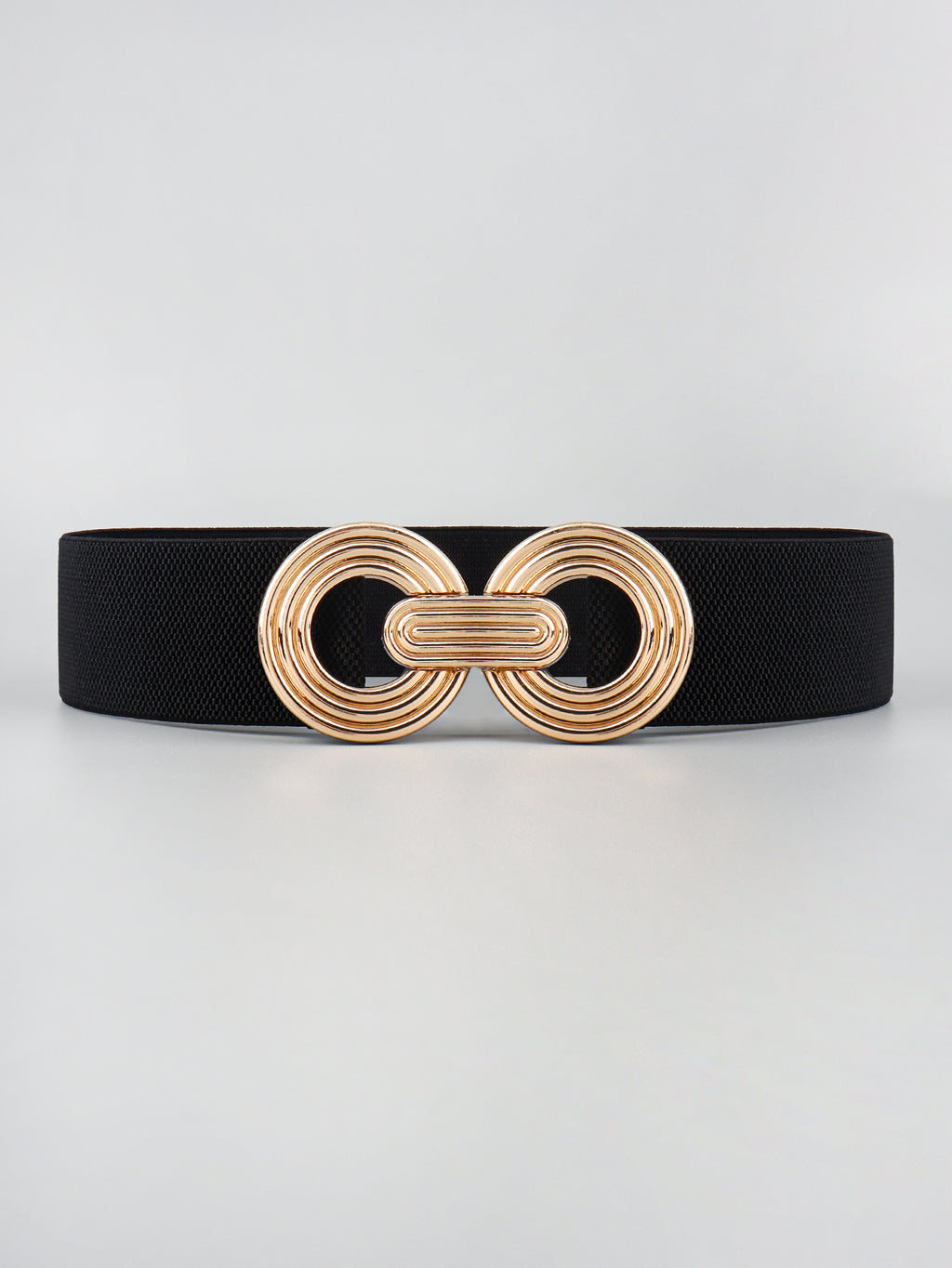 Geometric Buckle Elastic Wide Belt - TNT Dress Co.