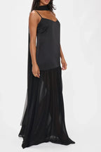 Adjustable Strap Maxi Cami Dress with Scarf - TNT Dress Co.