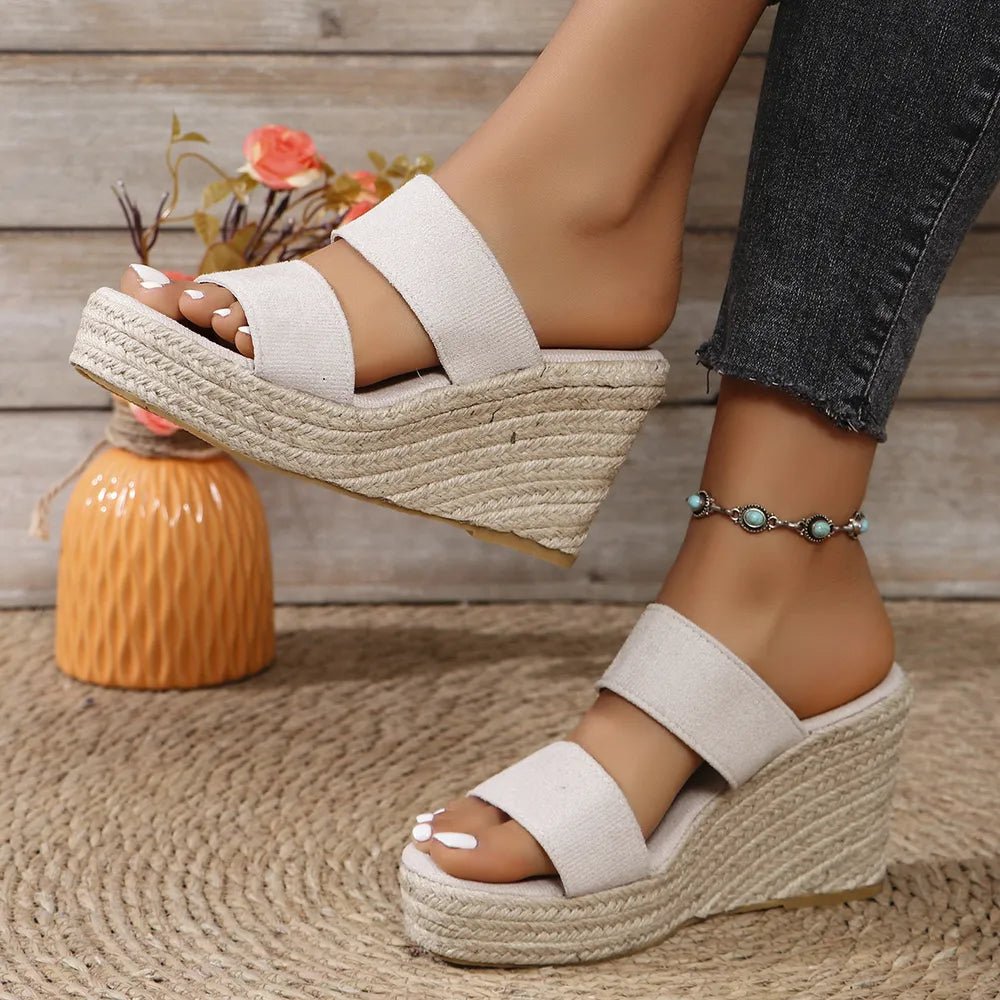Platform Wedge Sandals - The Nicole - Tayan Dress Co.