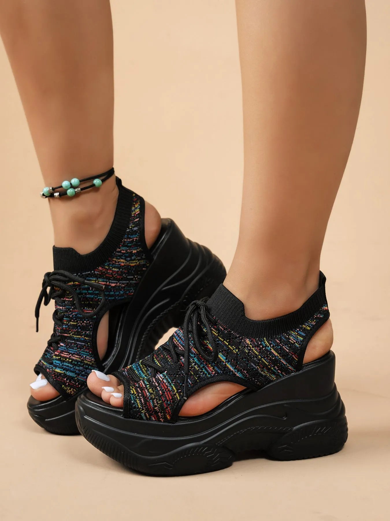 Platform Wedge Sandals - The Nicole - Tayan Dress Co.