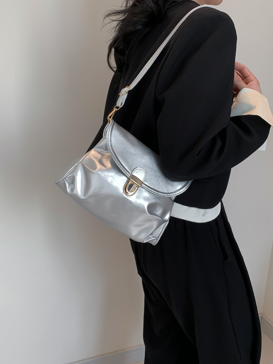 PU Leather Adjustable Strap Crossbody Bag - TNT Dress Co.