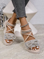 Embellished Sandals - The Nicole - Tayan Dress Co.