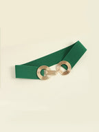 Geometric Buckle Elastic Wide Belt - TNT Dress Co.