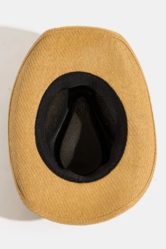 Straw Western Cowboy Hat - The Nicole - Tayan Dress Co.