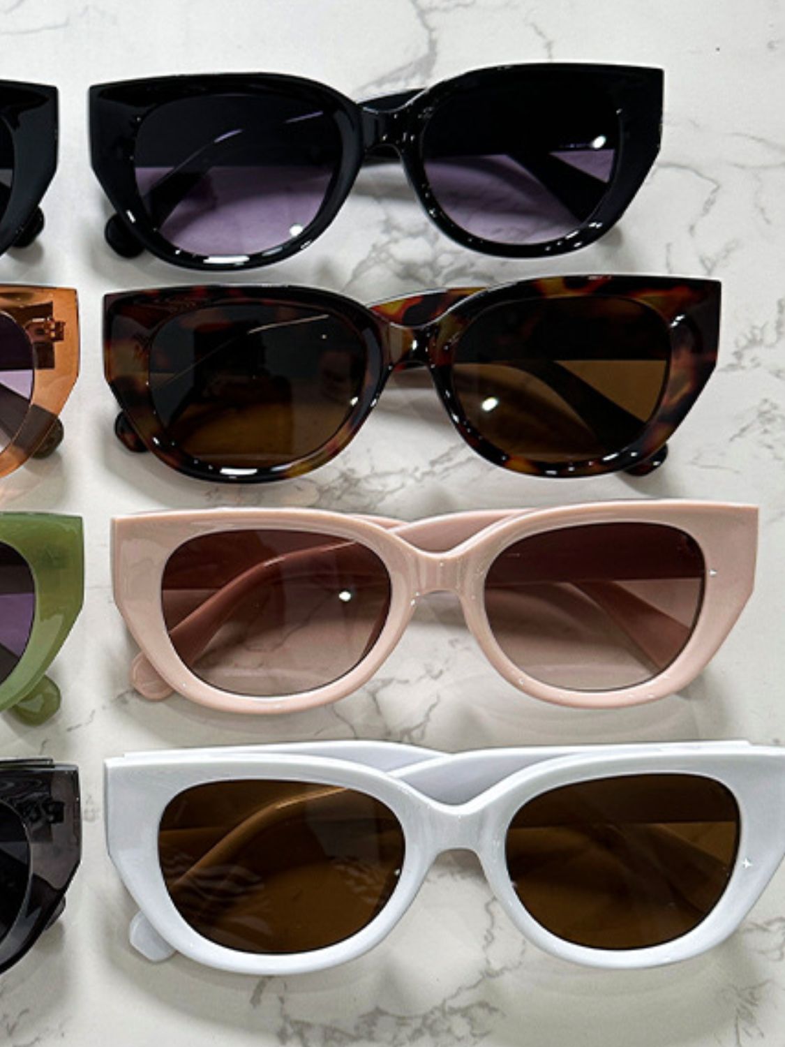 Cat Eye Polycarbonate Frame Sunglasses - TNT Dress Co.
