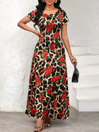 Short Sleeve Maxi Dress - The Nicole - Tayan Dress Co.