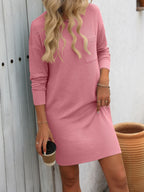 Striped Long Sleeve Mini Dress - TNT Dress Co.