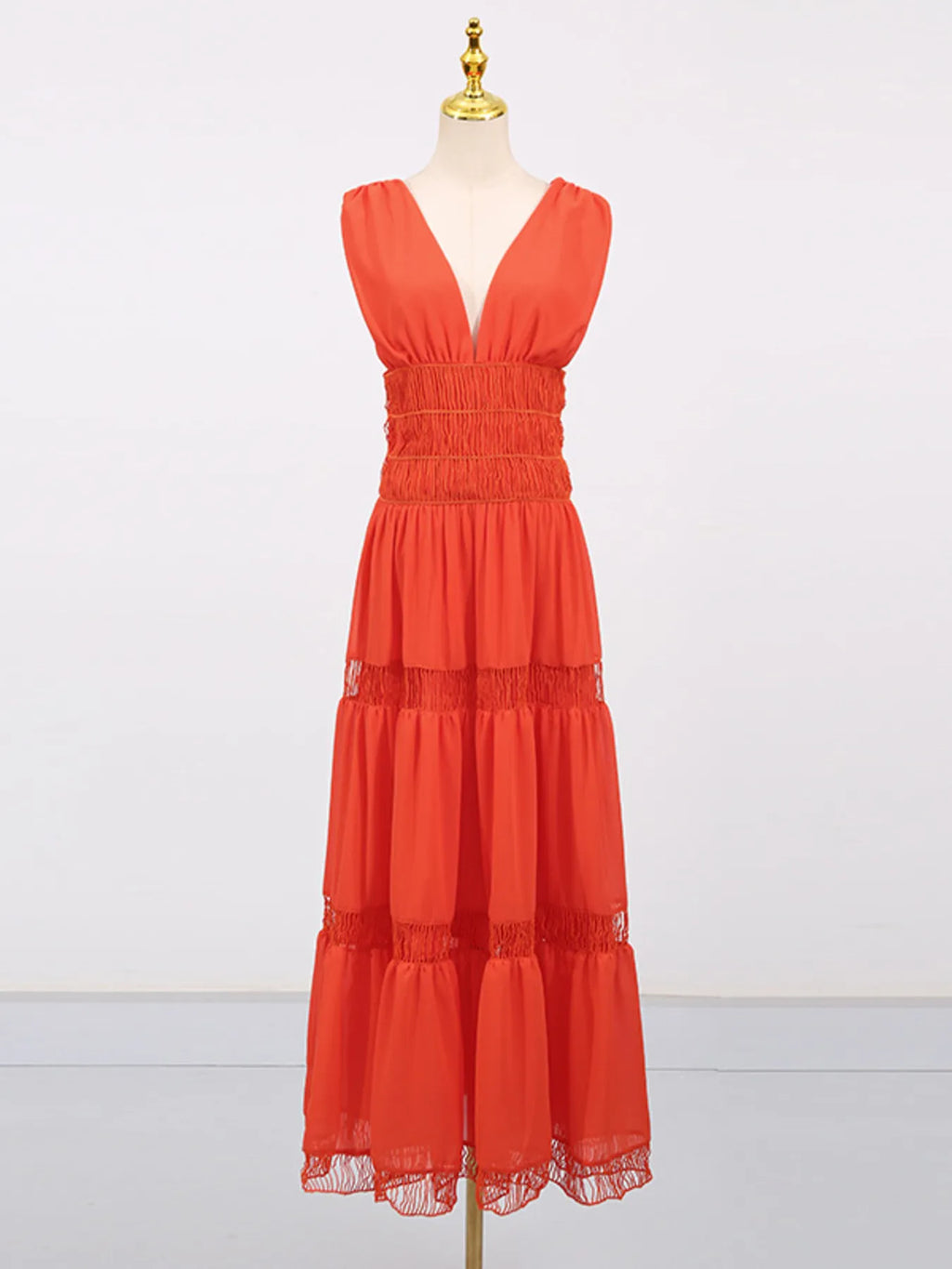 V - Neck Sleeveless Maxi Dress - The Nicole - Tayan Dress Co.