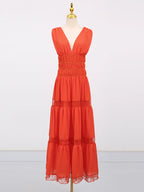 V - Neck Sleeveless Maxi Dress - The Nicole - Tayan Dress Co.