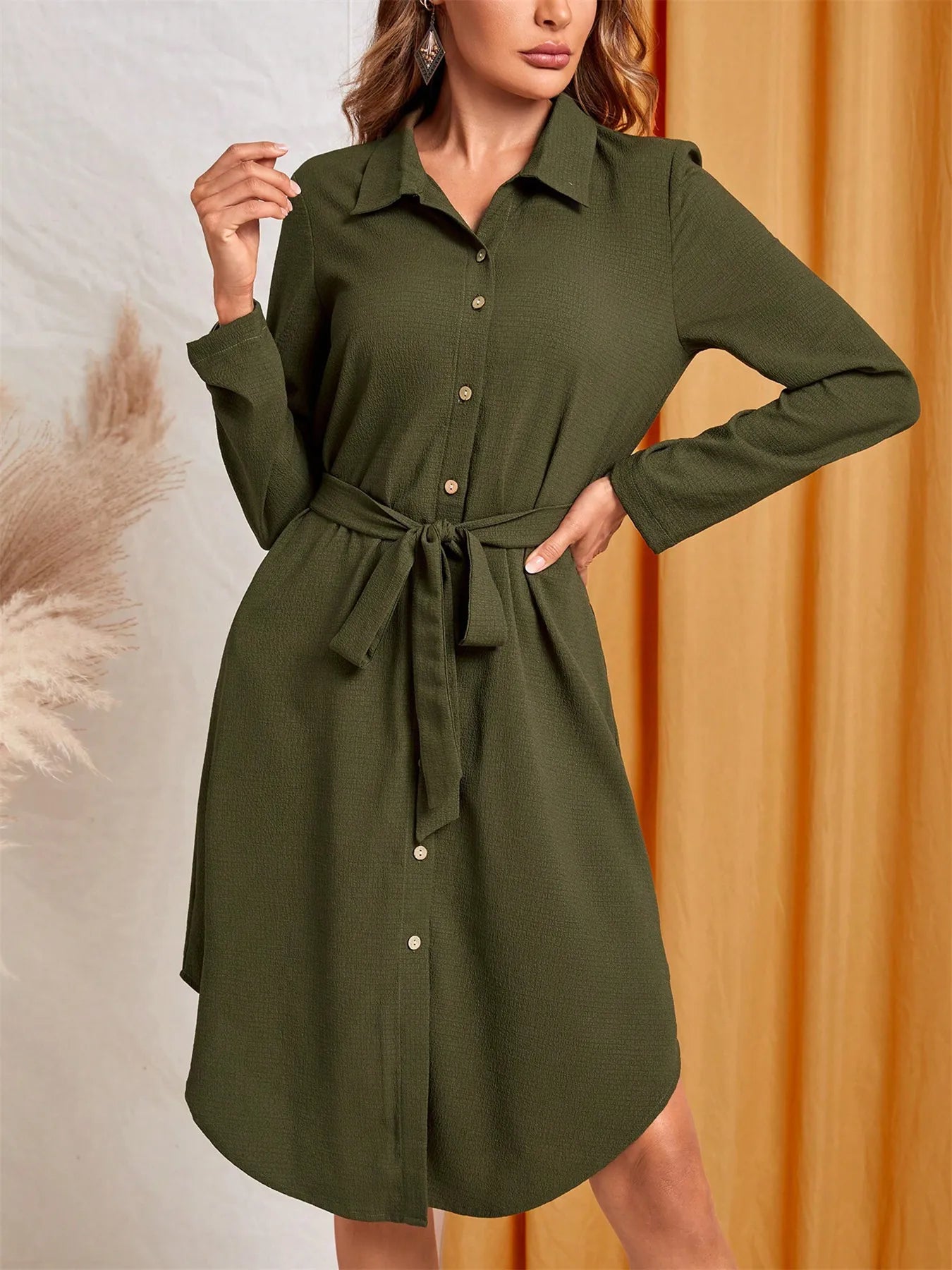 Button - Down Shirt Dress - The Nicole - Tayan Dress Co.