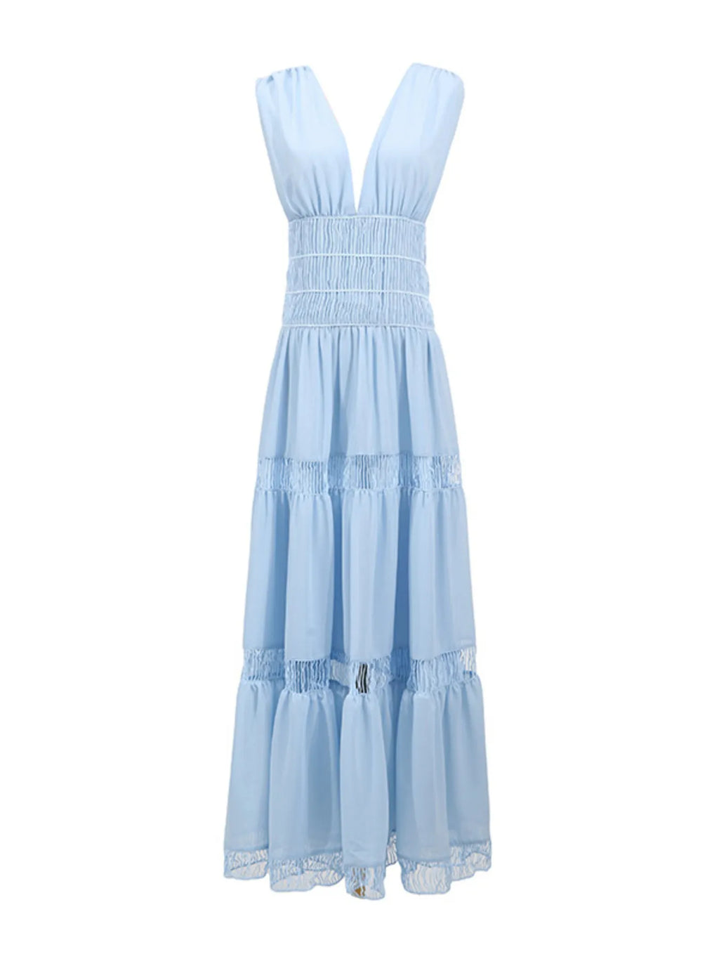 V - Neck Sleeveless Maxi Dress - The Nicole - Tayan Dress Co.