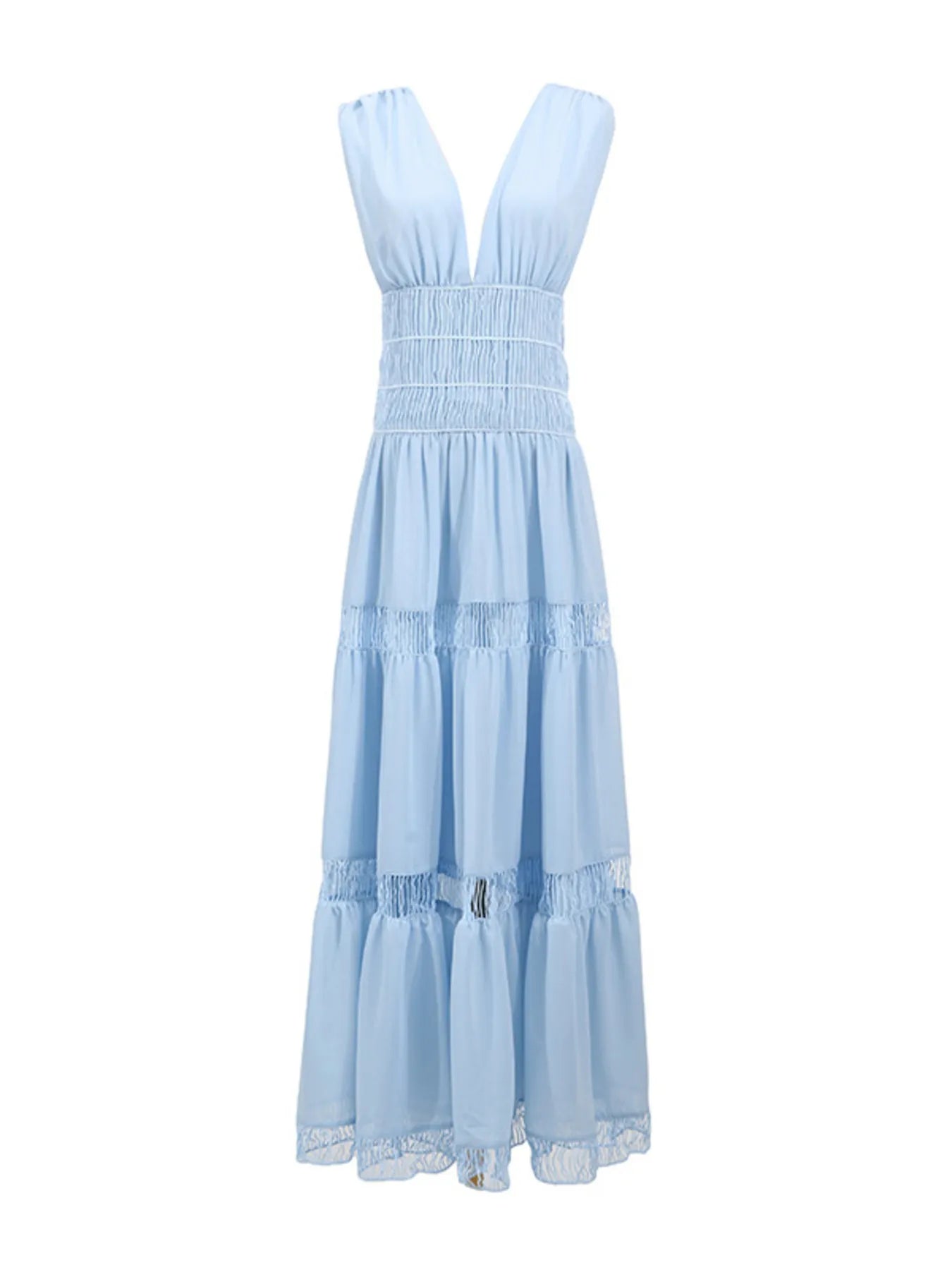 V - Neck Sleeveless Maxi Dress - The Nicole - Tayan Dress Co.