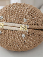 Braided Round Handbag - The Nicole - Tayan Dress Co.