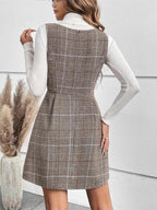 Plaid Strap Dress - The Nicole - Tayan Dress Co.