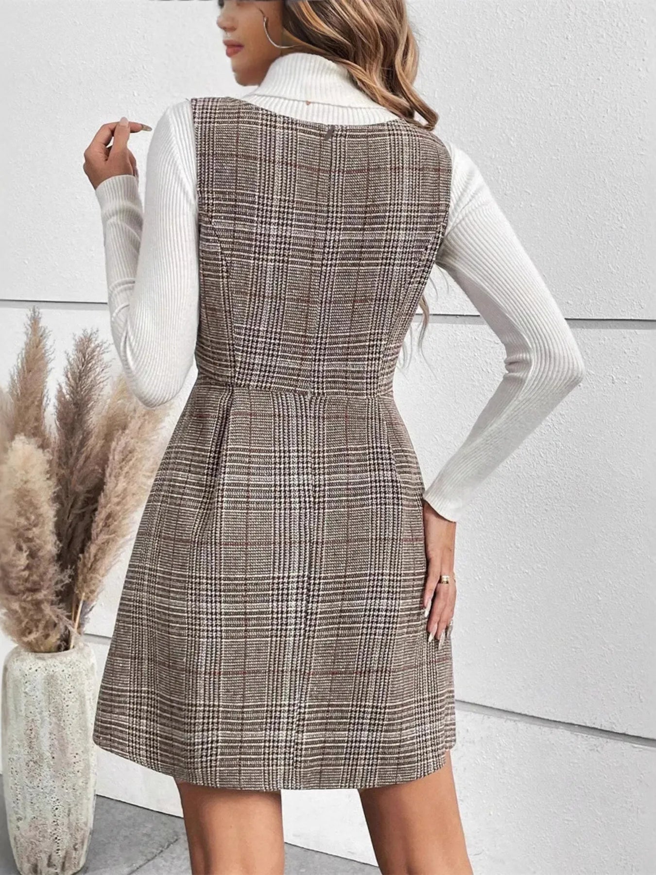 Plaid Strap Dress - The Nicole - Tayan Dress Co.