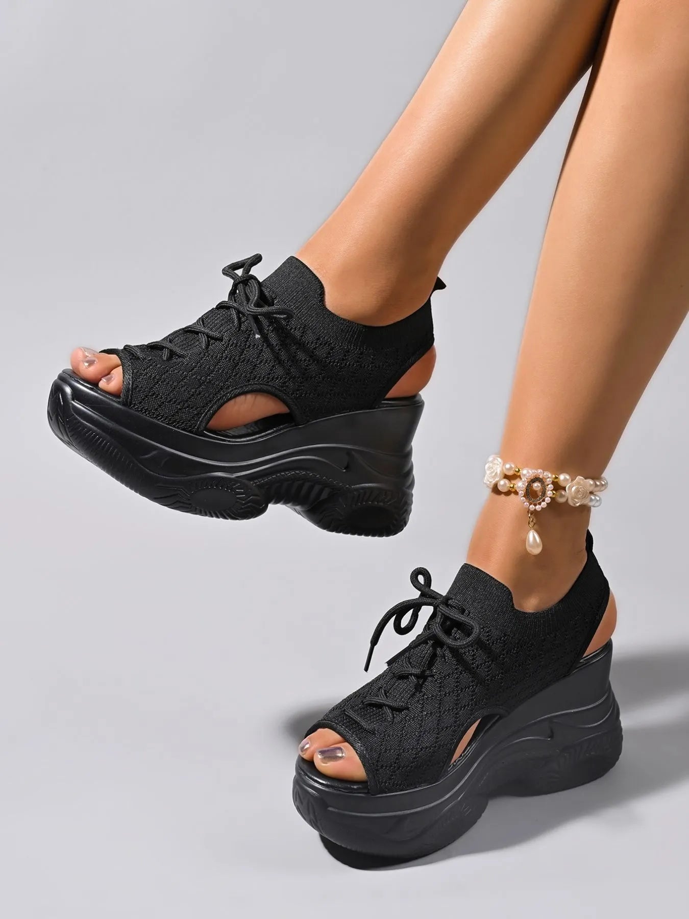 Platform Wedge Sandals - The Nicole - Tayan Dress Co.