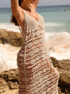 Knit Maxi Cover Up Dress - The Nicole - Tayan Dress Co.