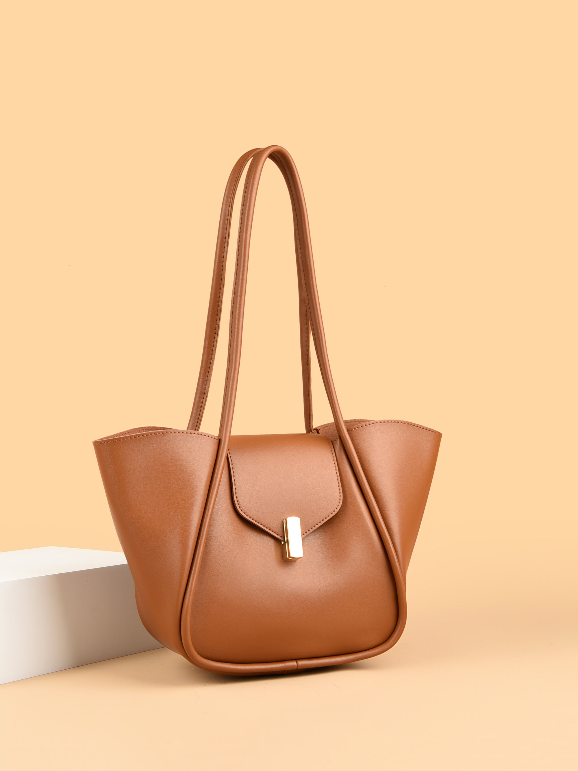 PU Leather Shoulder Bag with Detachable Pouch - TNT Dress Co.