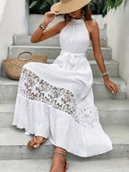 Lace Detail Sleeveless Maxi Cami Dress - TNT Dress Co.