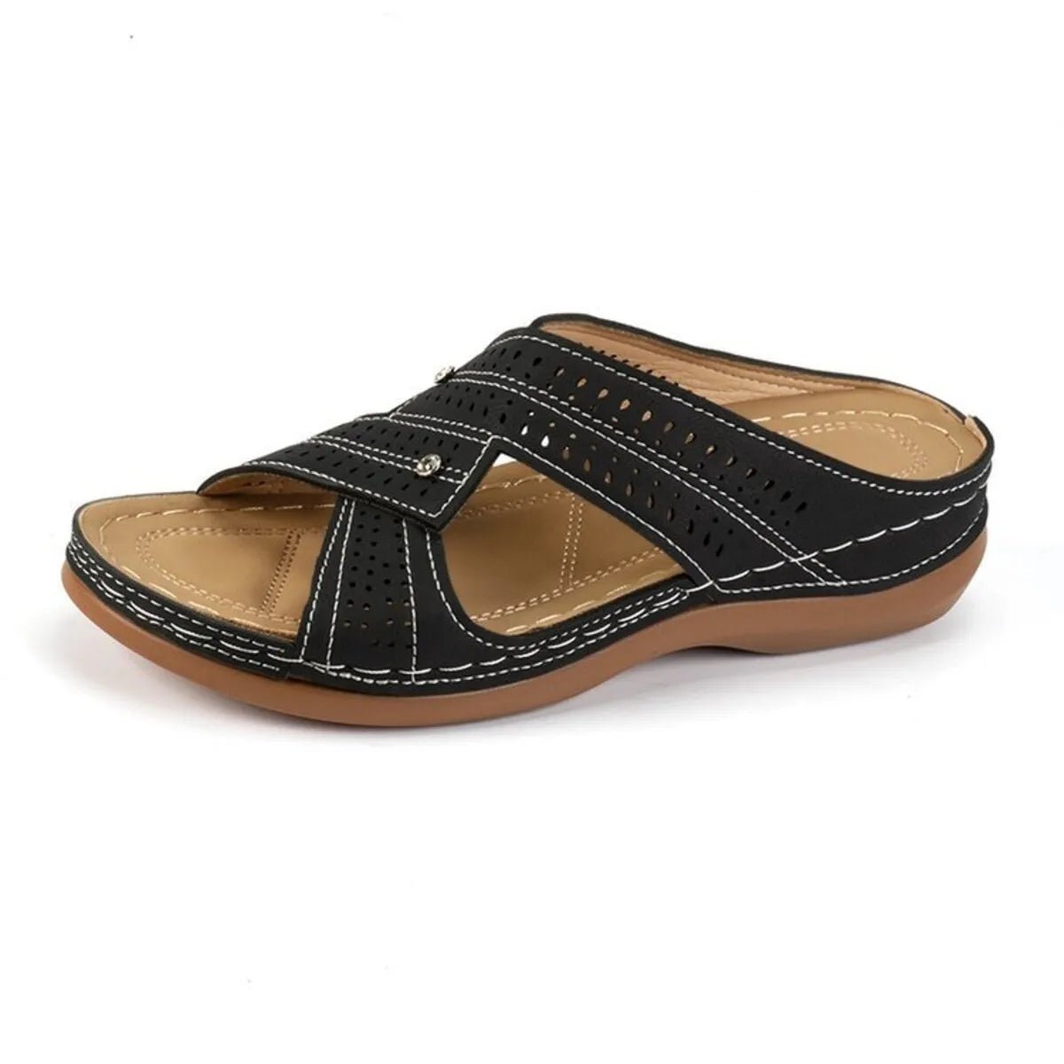 Open Toe Wedge Sandals - The Nicole - Tayan Dress Co.