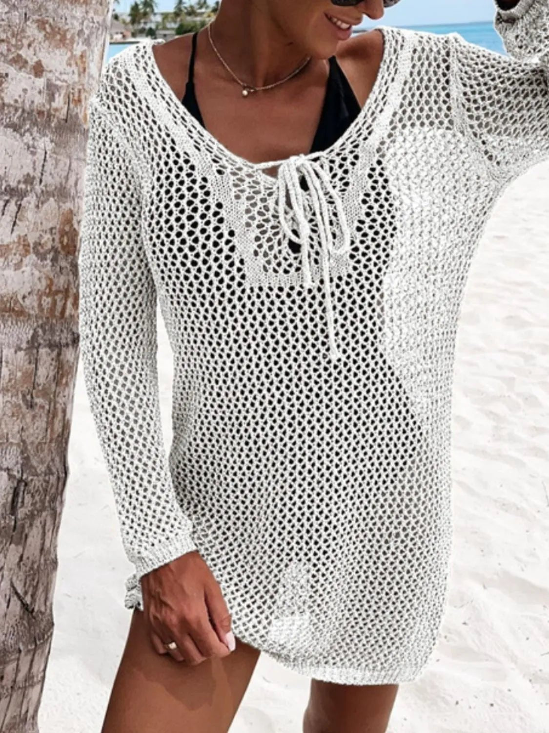 Long Sleeve Knit Cover Up - The Nicole - Tayan Dress Co.