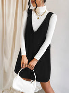 V - Neck Sleeveless Knit Dress - The Nicole - Tayan Dress Co.