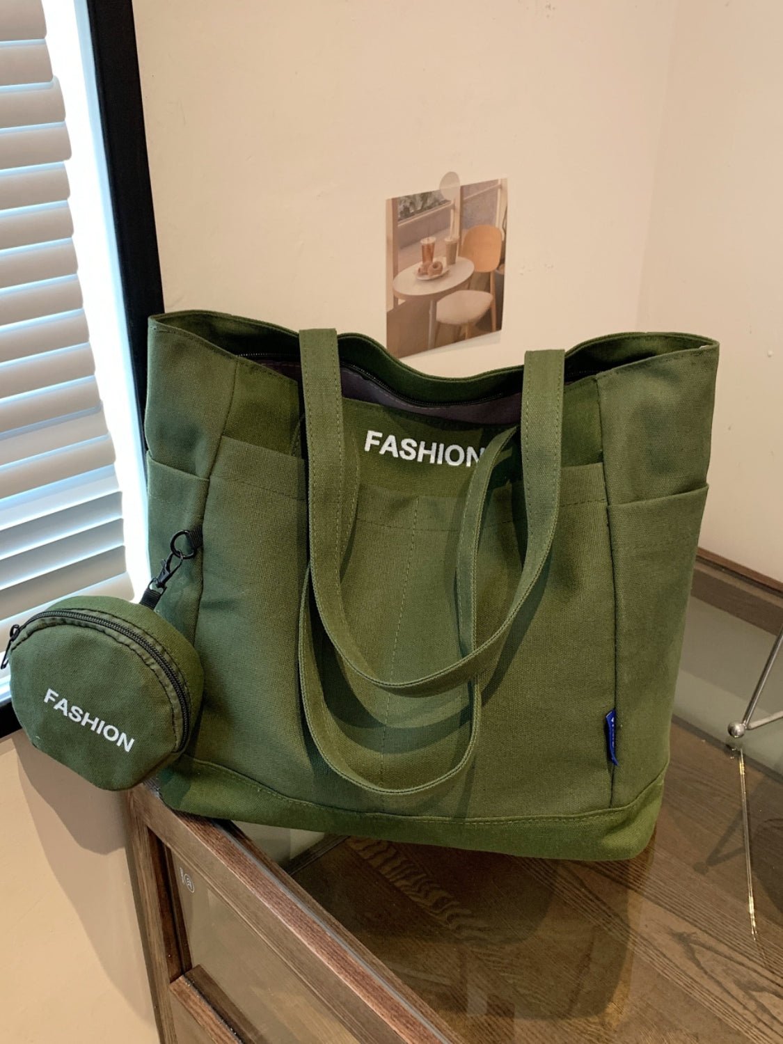 Canvas Tote Bag with Pouch - TNT Dress Co.