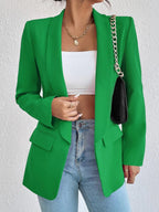 Shawl Collar Long Sleeve Blazer - TNT Dress Co.