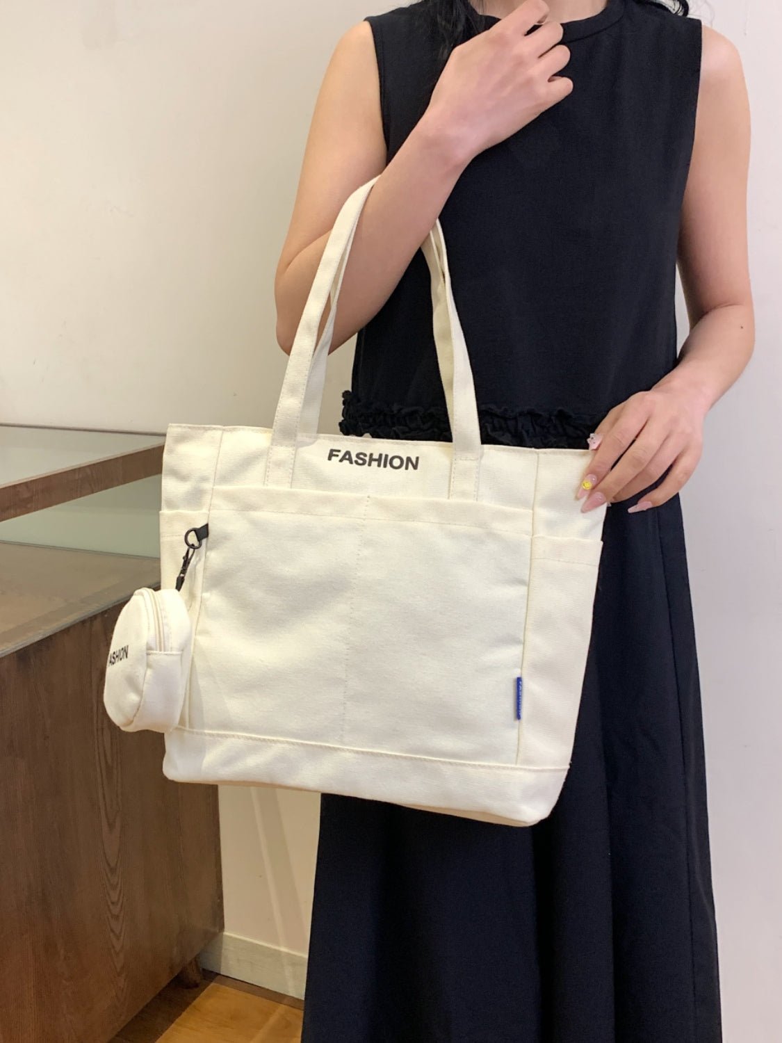 Canvas Tote Bag with Pouch - TNT Dress Co.