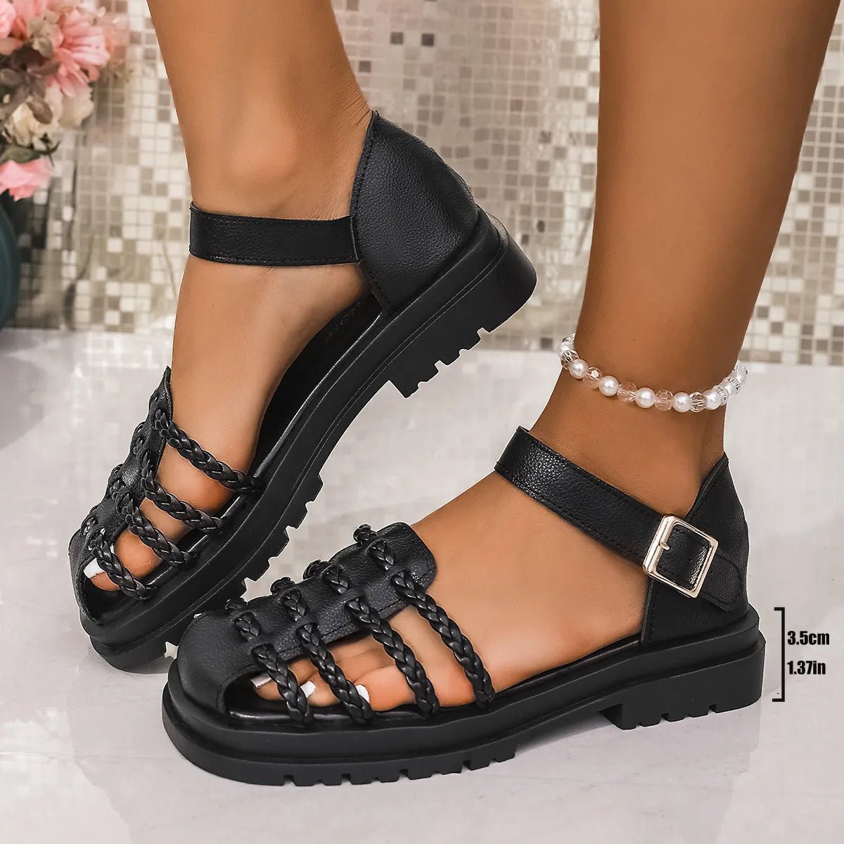 Ankle Strap Sandals - The Nicole - Tayan Dress Co.