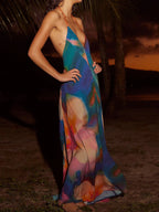 Halter Neck Maxi Dress - The Nicole - Tayan Dress Co.