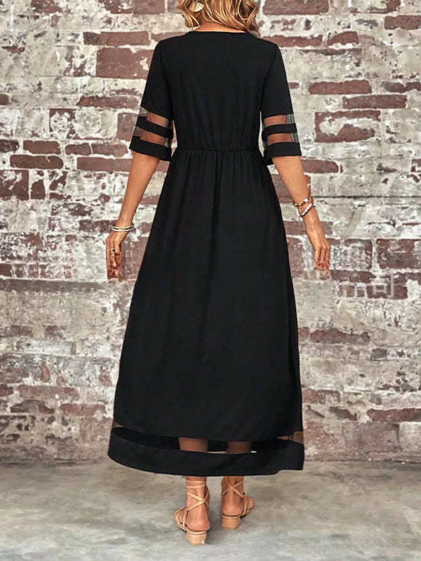 Half Sleeve Dress - The Nicole - Tayan Dress Co.