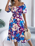 Short Sleeve Midi Dress - The Nicole - Tayan Dress Co.