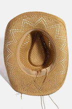 Western Fedora Straw Hat