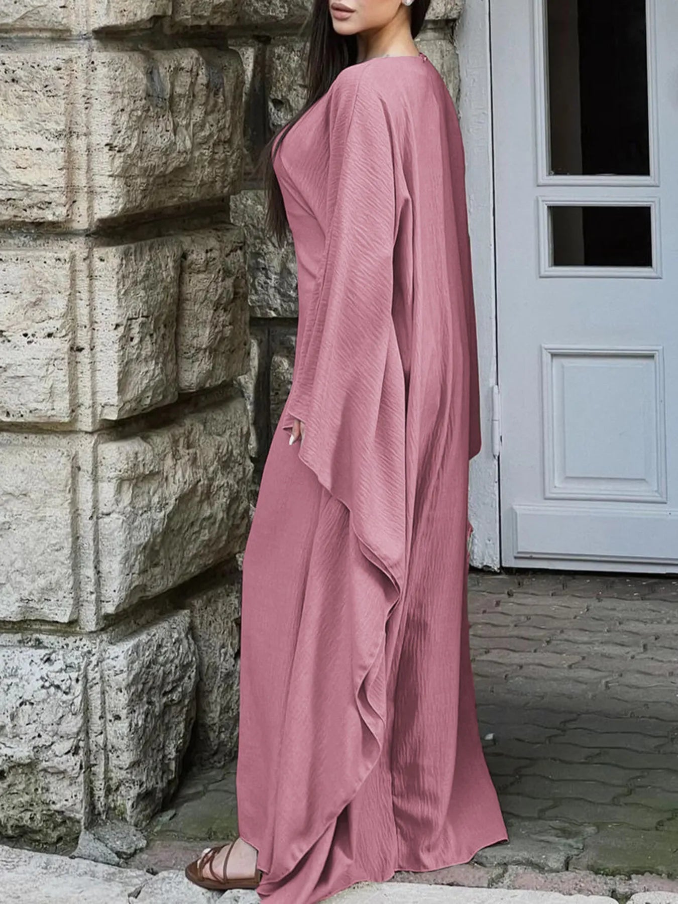 Maxi Dress with Sleeves - The Nicole - Tayan Dress Co.