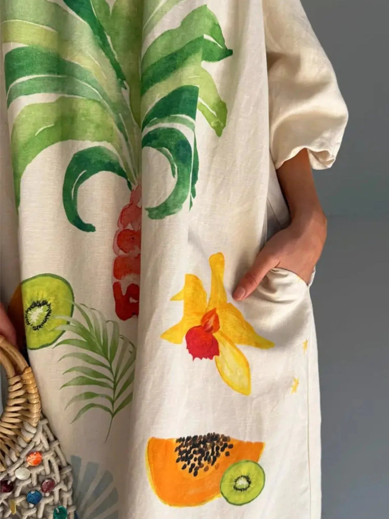 Printed Off - Shoulder Dress - The Nicole - Tayan Dress Co.