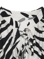 Printed Notched Sleeveless Midi Dress - TNT Dress Co.