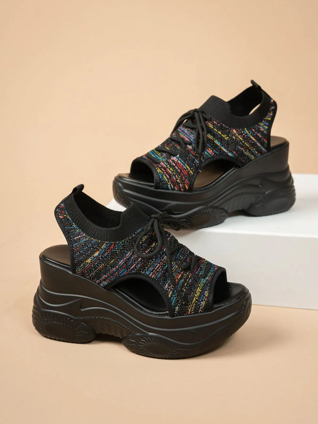 Platform Wedge Sandals - The Nicole - Tayan Dress Co.