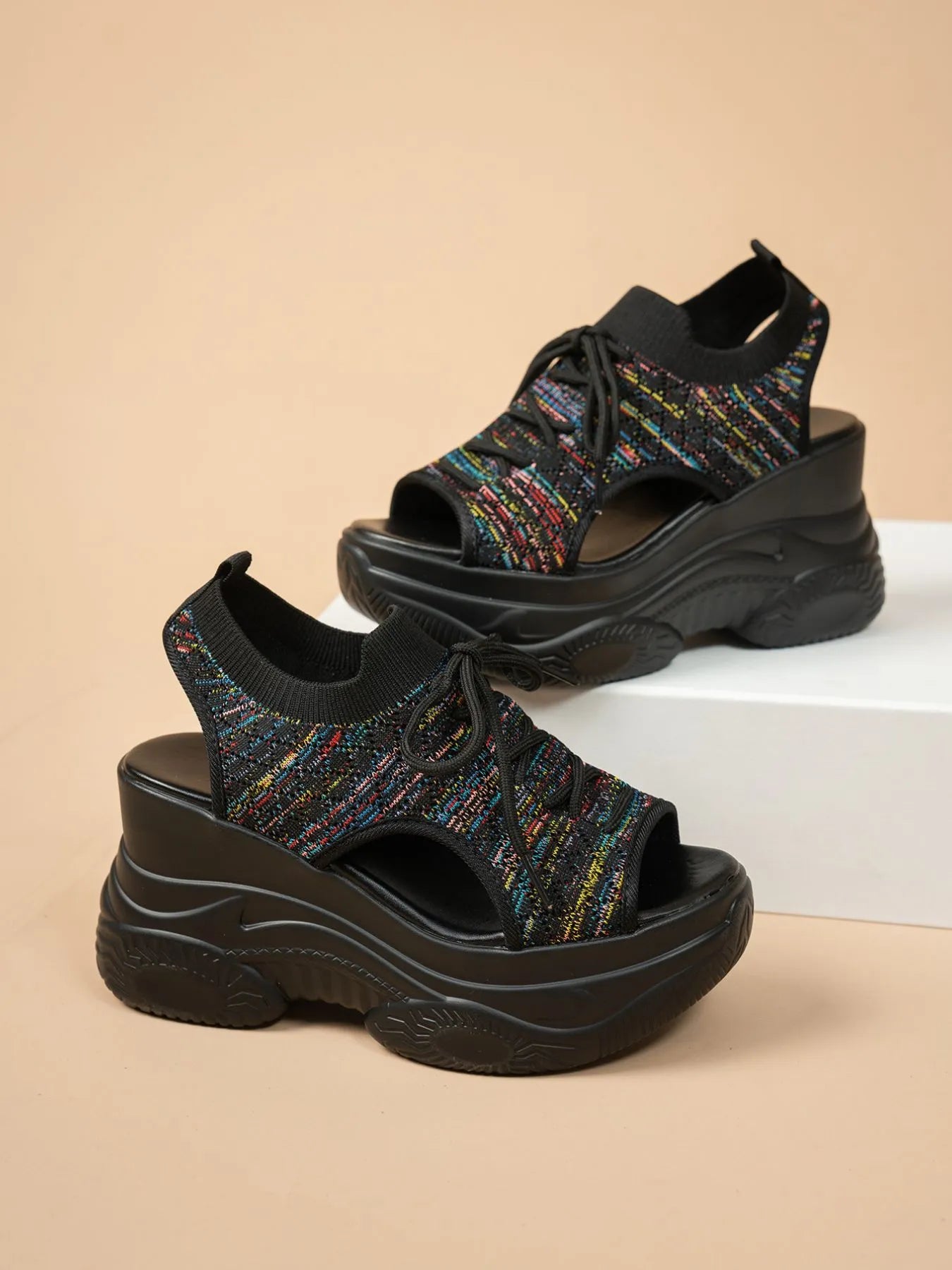 Platform Wedge Sandals - The Nicole - Tayan Dress Co.