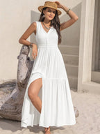 V - Neck Sleeveless Dress - The Nicole - Tayan Dress Co.